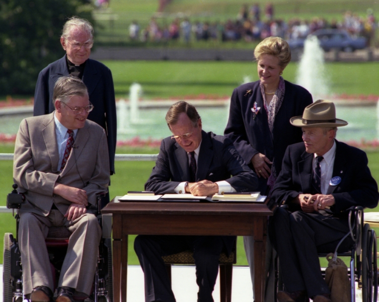 Image of George Bush Signing the ADA